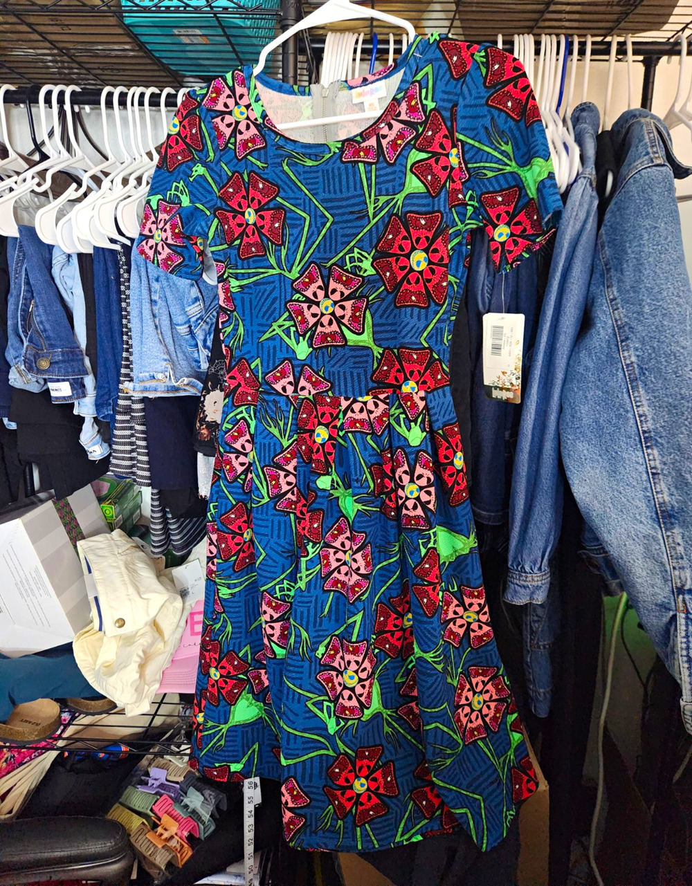 LuLaRoe Disney Amelia Dress XS NWT Nightmare Before Christmas Oogie Boogie